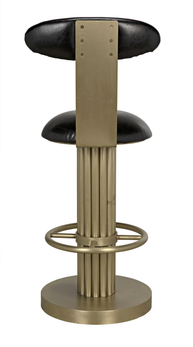 NOIR Furniture - Sedes Counter Stool, Metal with Brass Finish - GSTOOL235MB-S