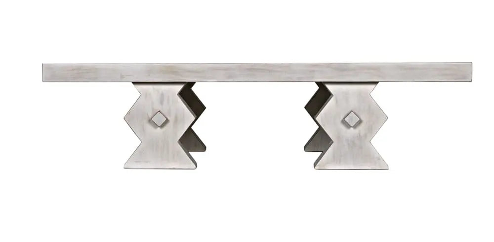 Noir Furniture - Suzu Coffee Table in White Wash - GTAB1015WH - GreatFurnitureDeal