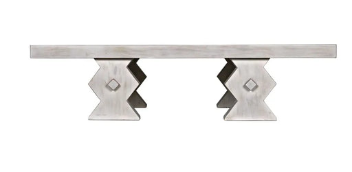 Noir Furniture - Suzu Coffee Table in White Wash - GTAB1015WH - GreatFurnitureDeal