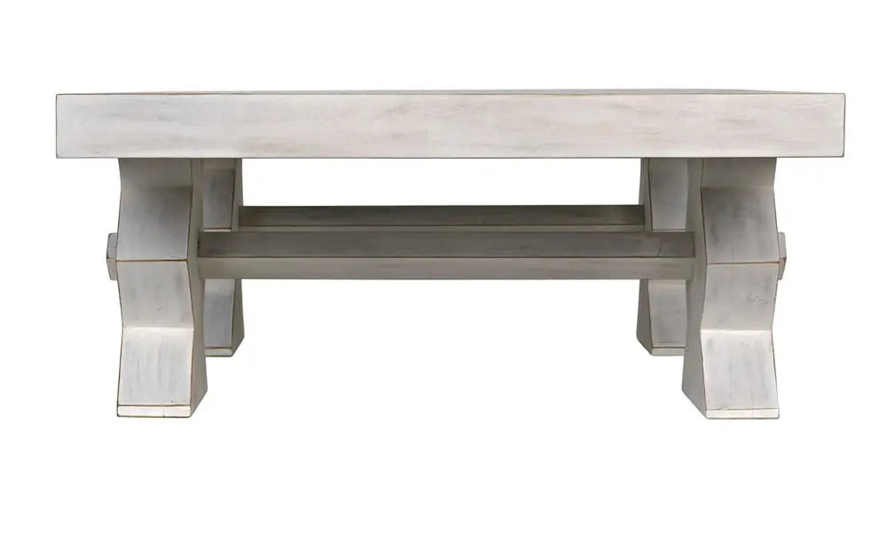 Noir Furniture - Suzu Coffee Table in White Wash - GTAB1015WH - GreatFurnitureDeal