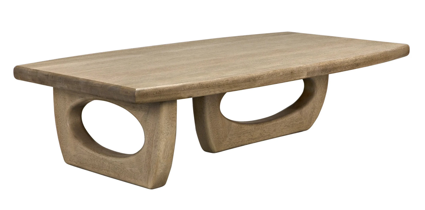NOIR Furniture - Douglas Coffee Table, Bleached Walnut - GTAB1019BW