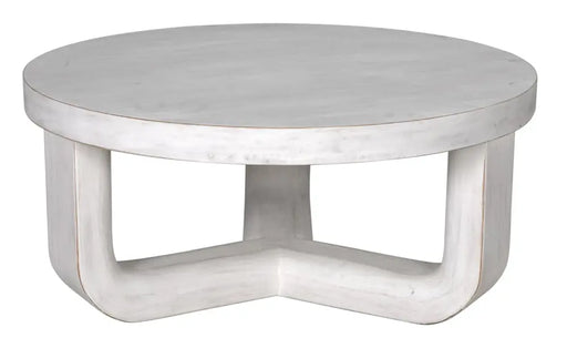 Noir Furniture - Joel Coffee Table in White Wash - GTAB1042WH - GreatFurnitureDeal