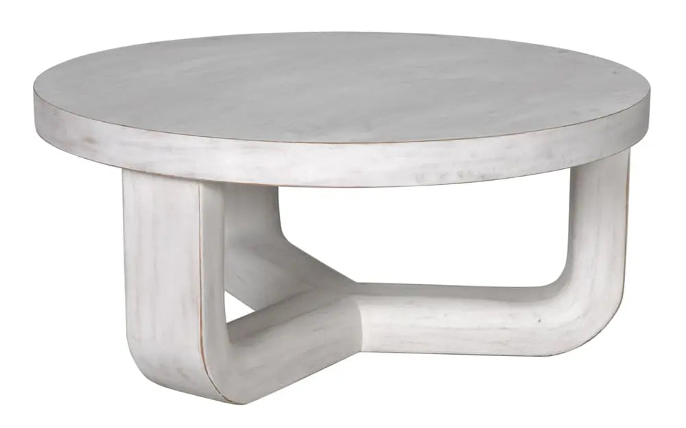Noir Furniture - Joel Coffee Table in White Wash - GTAB1042WH - GreatFurnitureDeal