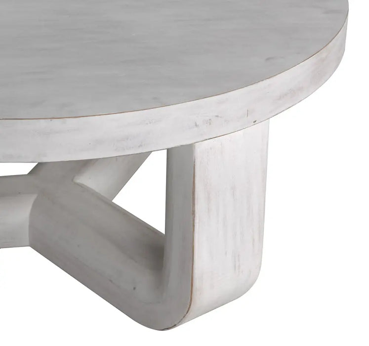 Noir Furniture - Joel Coffee Table in White Wash - GTAB1042WH - GreatFurnitureDeal