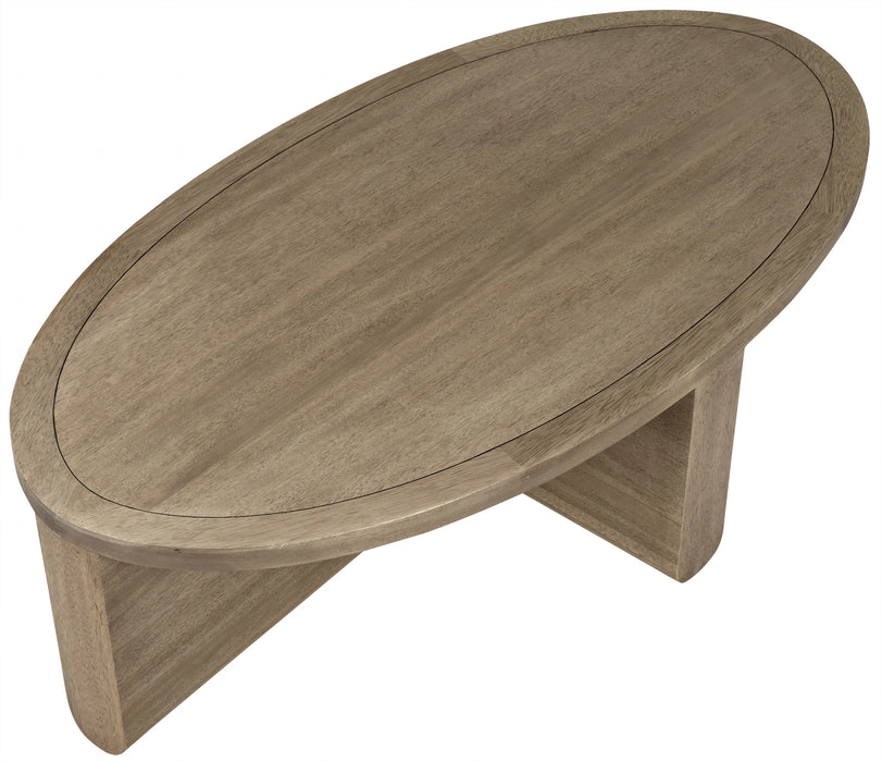 NOIR Furniture - Bast Coffee Table, Washed Walnut - GTAB1056WAW