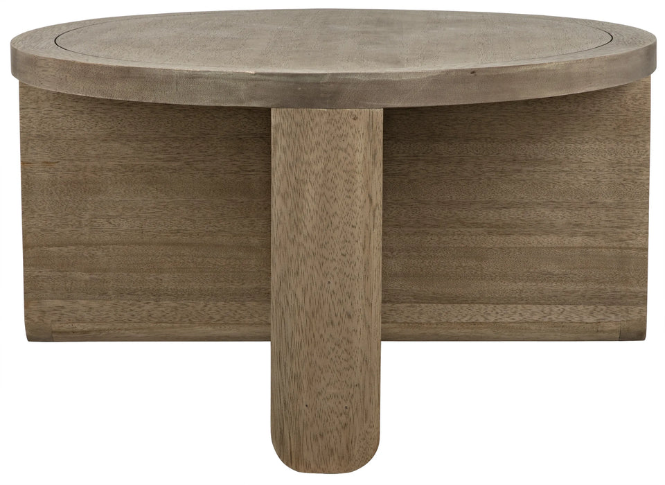 NOIR Furniture - Bast Coffee Table, Washed Walnut - GTAB1056WAW - GreatFurnitureDeal