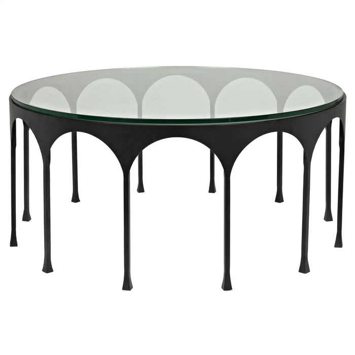 NOIR Furniture - Achille Coffee Table, Black Metal - GTAB1059MTB