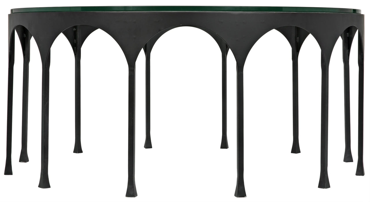 NOIR Furniture - Achille Coffee Table, Black Metal - GTAB1059MTB - GreatFurnitureDeal