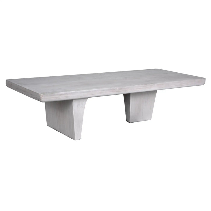 Noir Furniture - Ward Coffee Table in White Wash - GTAB1079WH - GreatFurnitureDeal