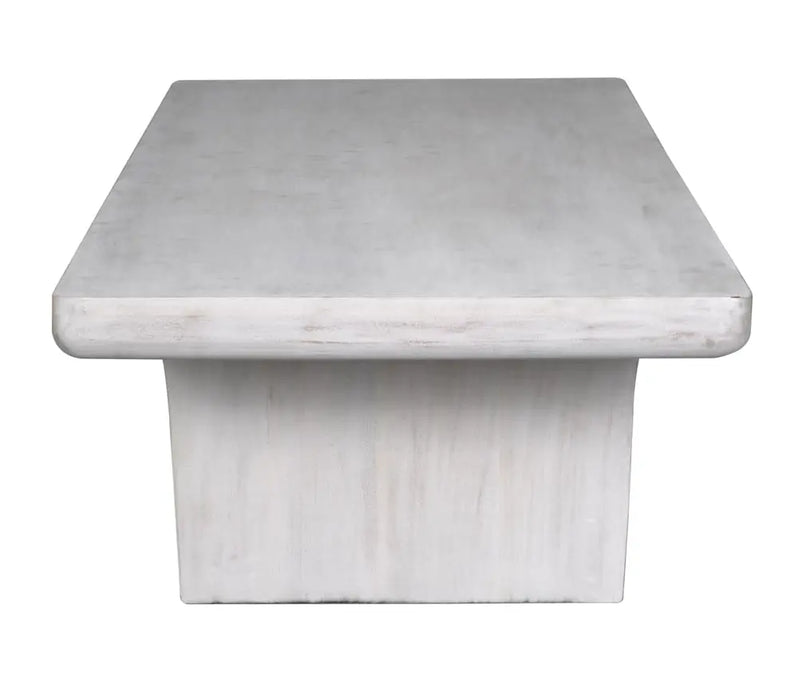 Noir Furniture - Ward Coffee Table in White Wash - GTAB1079WH - GreatFurnitureDeal