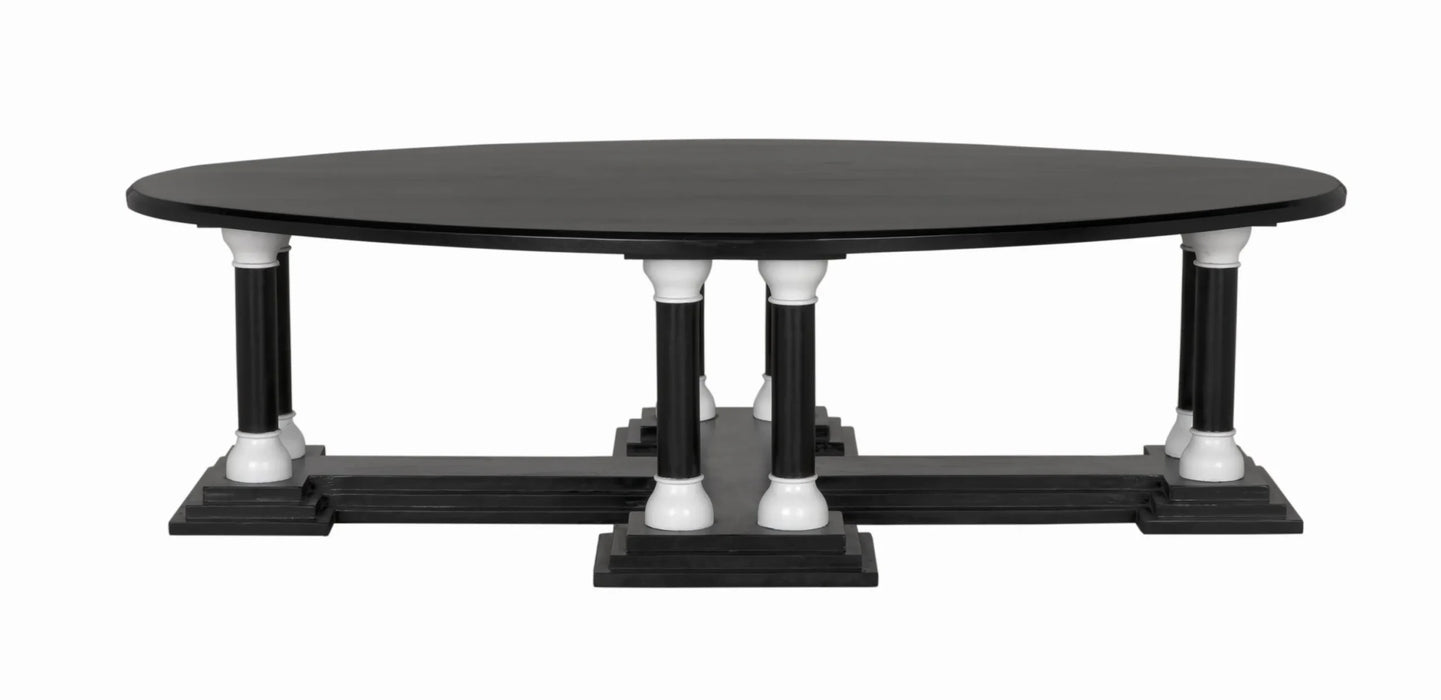 NOIR Furniture - Desoto Coffee Table, Pale and Solid White - GTAB1106HBSW