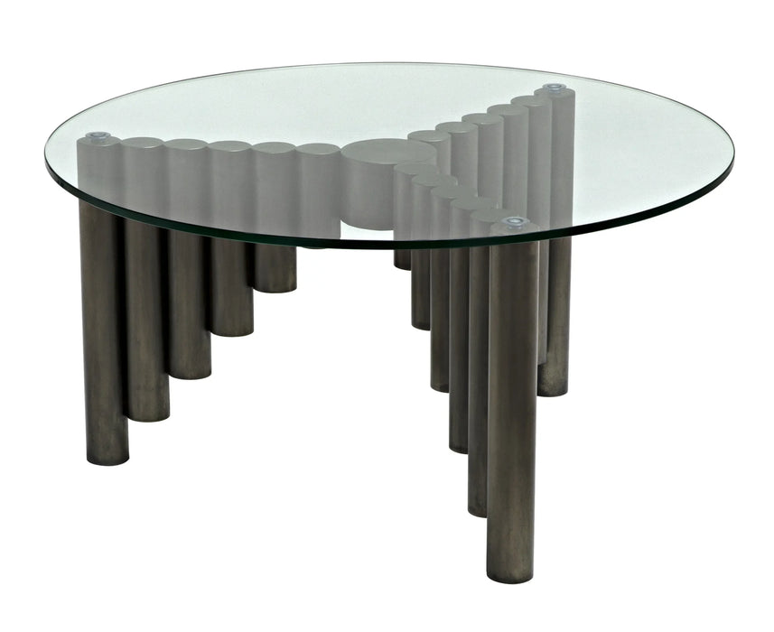 NOIR Furniture - Organum Coffee Table in Gun Metal - GTAB1111GM