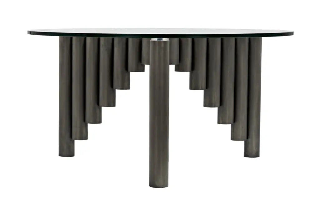 Noir Furniture - Organum Coffee Table in Gun Metal - GTAB1111GM - GreatFurnitureDeal