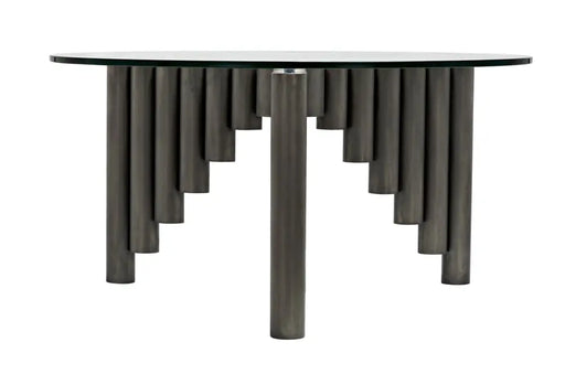 Noir Furniture - Organum Coffee Table in Gun Metal - GTAB1111GM - GreatFurnitureDeal