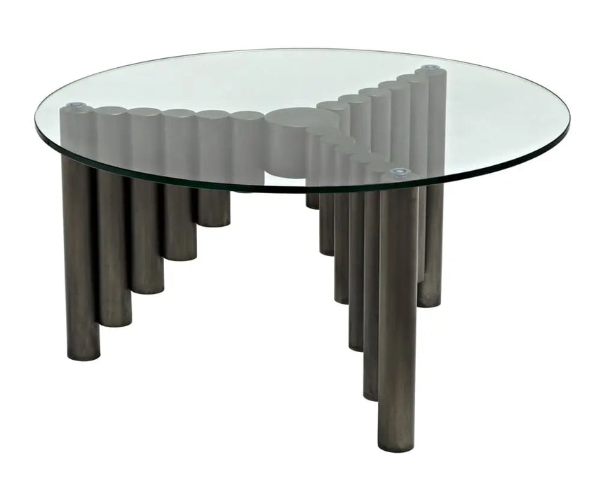 Noir Furniture - Organum Coffee Table in Gun Metal - GTAB1111GM - GreatFurnitureDeal