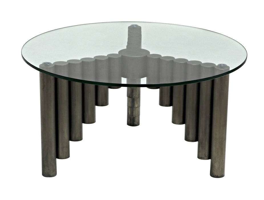 NOIR Furniture - Organum Coffee Table in Gun Metal - GTAB1111GM - GreatFurnitureDeal