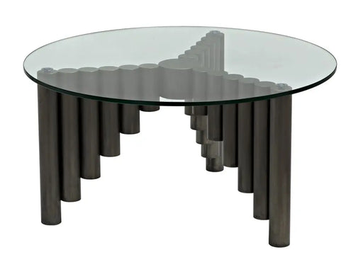 Noir Furniture - Organum Coffee Table in Gun Metal - GTAB1111GM - GreatFurnitureDeal