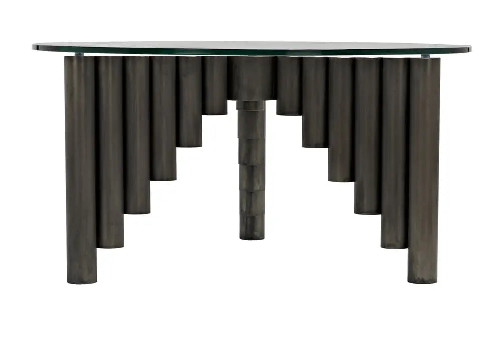 Noir Furniture - Organum Coffee Table in Gun Metal - GTAB1111GM - GreatFurnitureDeal