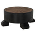 Noir Furniture - Tambour Coffee Table in Hand Rubbed Black - GTAB1114HBV - GreatFurnitureDeal