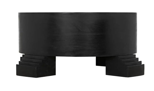 Noir Furniture - Tambour Coffee Table in Hand Rubbed Black - GTAB1114HBV - GreatFurnitureDeal