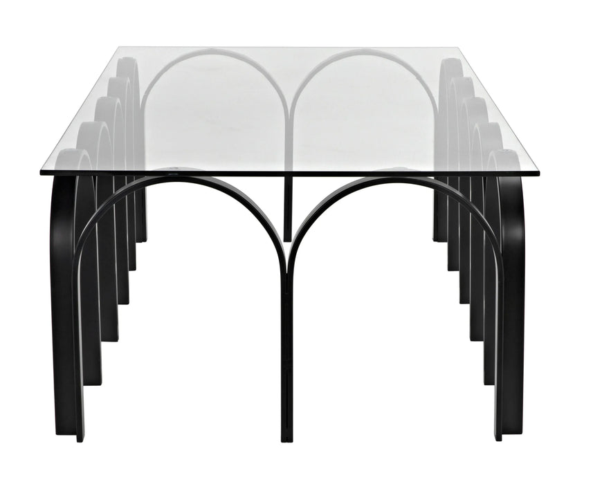 NOIR Furniture - Arcus Coffee Table in Matte Black - GTAB1115MTB - GreatFurnitureDeal