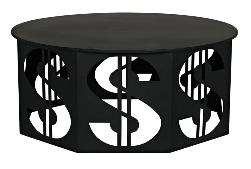 Noir Furniture - Dollar Coffee Table in Matte Black - GTAB1119MTB - GreatFurnitureDeal