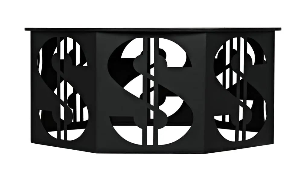 Noir Furniture - Dollar Coffee Table in Matte Black - GTAB1119MTB - GreatFurnitureDeal