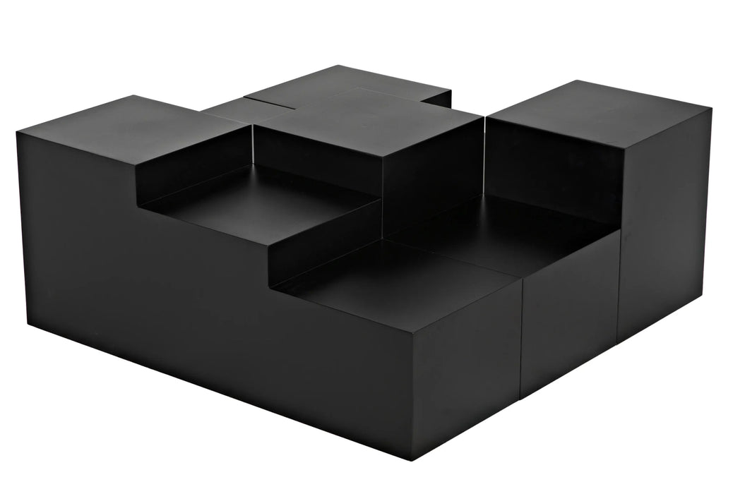 Noir Furniture - Stein Coffee Table, 3 Piece - GTAB1123MTB - GreatFurnitureDeal