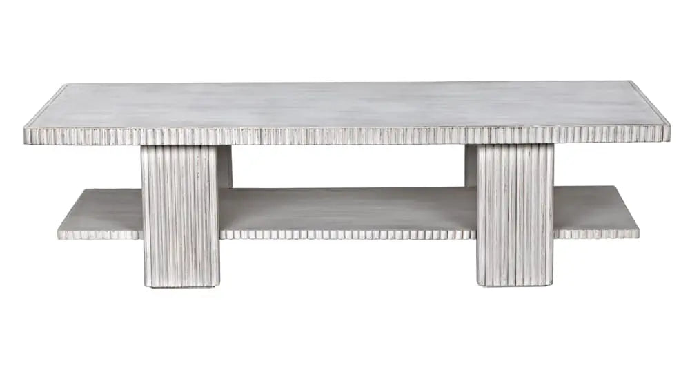 Noir Furniture - Humphrey Coffee Table in White Wash - GTAB1125WH - GreatFurnitureDeal