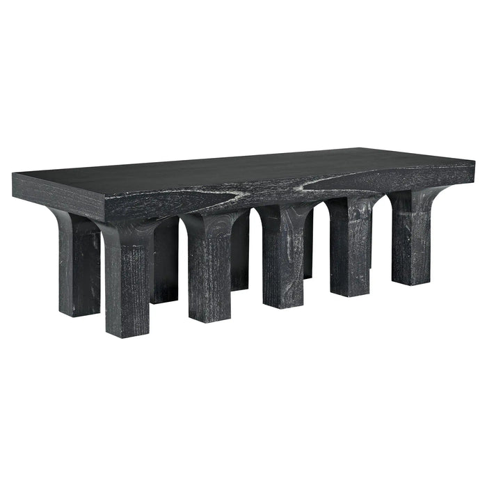 Noir Furniture - Santos Coffee Table in Cinder Black - GTAB1136CB - GreatFurnitureDeal