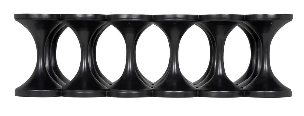 Noir Furniture - Jericho Coffee Table in Hand Rubbed Black - GTAB1137HB - GreatFurnitureDeal