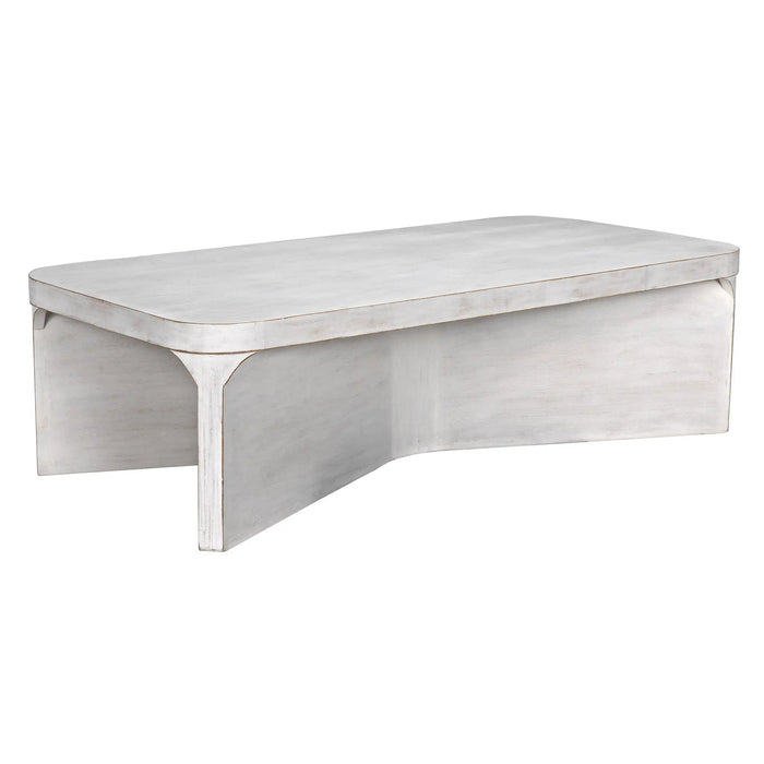 Noir Furniture - Nova Coffee Table in White Wash - GTAB1138WH - GreatFurnitureDeal