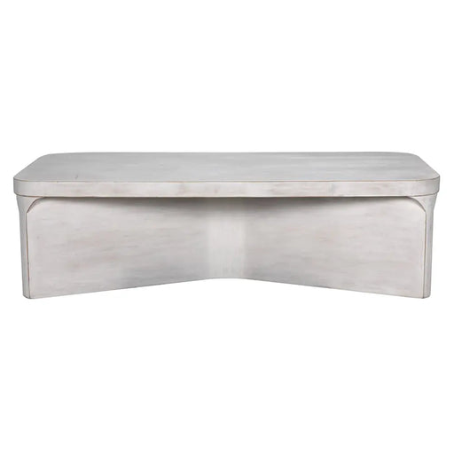 Noir Furniture - Nova Coffee Table in White Wash - GTAB1138WH - GreatFurnitureDeal