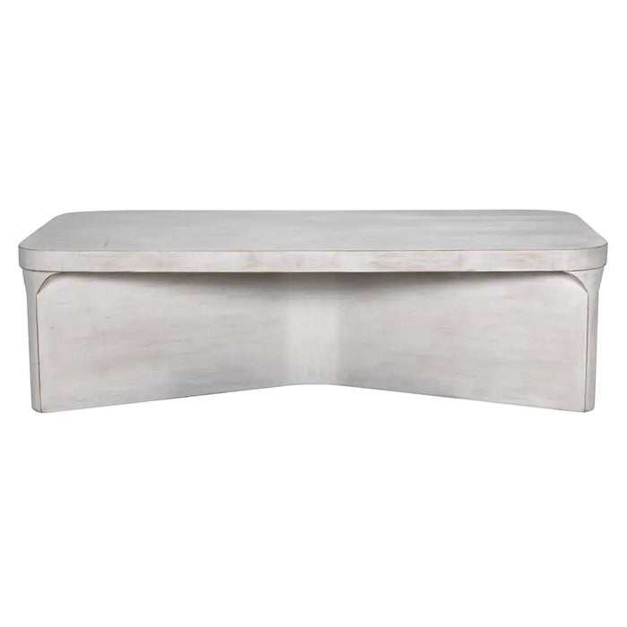 Noir Furniture - Nova Coffee Table in White Wash - GTAB1138WH - GreatFurnitureDeal