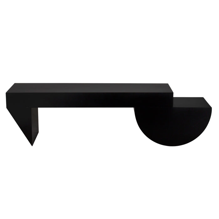 Noir Furniture - Leeroy Coffee Table / Bench in Matte Black - GTAB1143MTB - GreatFurnitureDeal