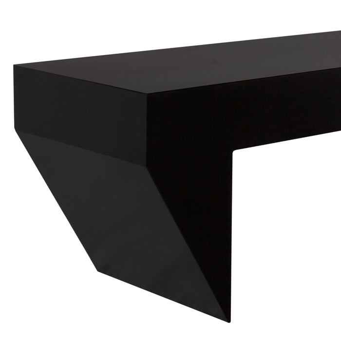 Noir Furniture - Leeroy Coffee Table / Bench in Matte Black - GTAB1143MTB - GreatFurnitureDeal