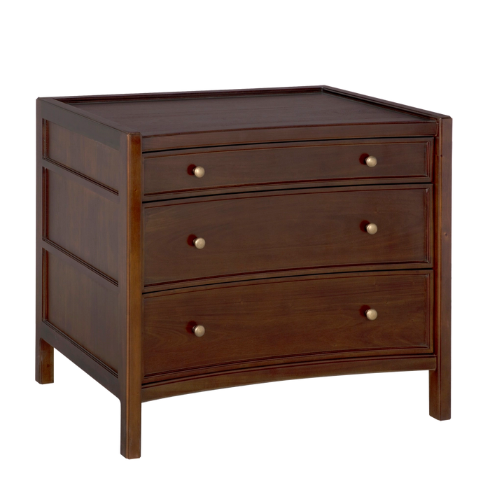 Noir Furniture - Hampton Side Table in Hand Rubbed Brown - GTAB245HBR - GreatFurnitureDeal