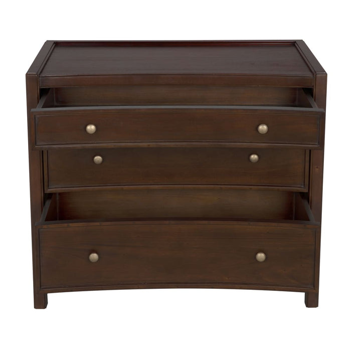 Noir Furniture - Hampton Side Table in Hand Rubbed Brown - GTAB245HBR - GreatFurnitureDeal