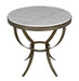 NOIR Furniture - Byron Side Table, Aged Brass Finish with White Marble - GTAB286AB - GreatFurnitureDeal