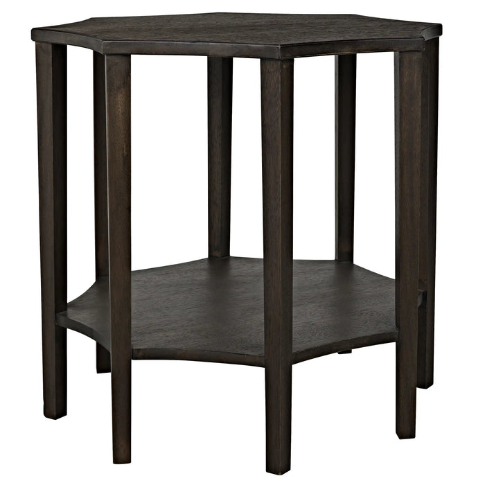 NOIR Furniture - Ariana Side Table, Ebony Walnut - GTAB335EB