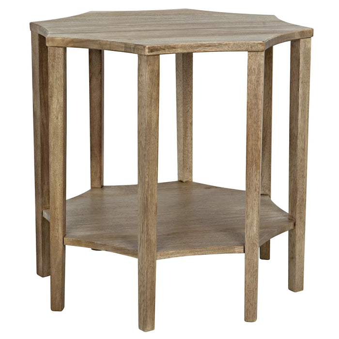 NOIR Furniture - Ariana Side Table Washed Walnut - GTAB335WAW