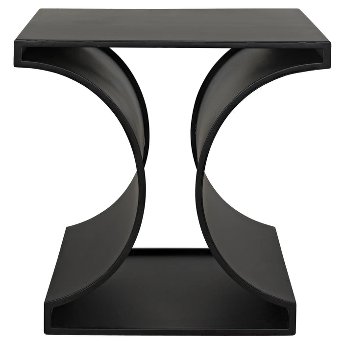 NOIR Furniture - Alec Side Table, Black Metal - GTAB358MTB