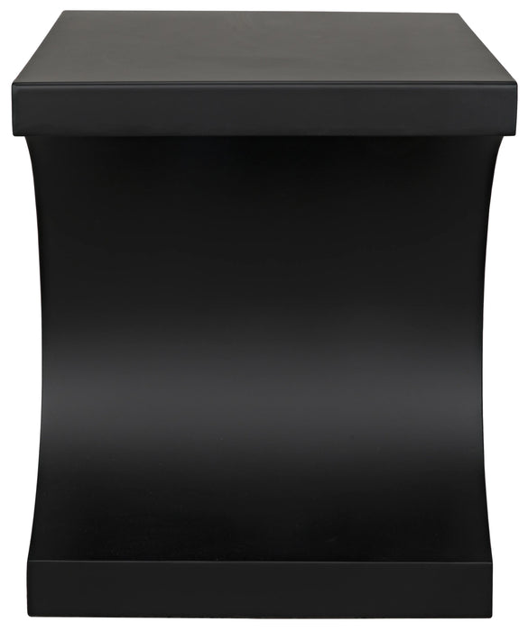 NOIR Furniture - Alec Side Table, Black Metal - GTAB358MTB - GreatFurnitureDeal