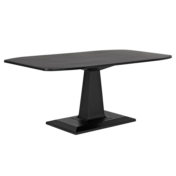 NOIR Furniture - Amboss Dining Table, Black Metal - GTAB492MTB