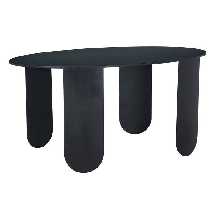 Noir Furniture - Eco Oval Dining Table in Matte Black - GTAB5004MTB - GreatFurnitureDeal