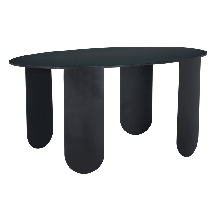 Noir Furniture - Eco Oval Dining Table in Matte Black - GTAB5004MTB - GreatFurnitureDeal