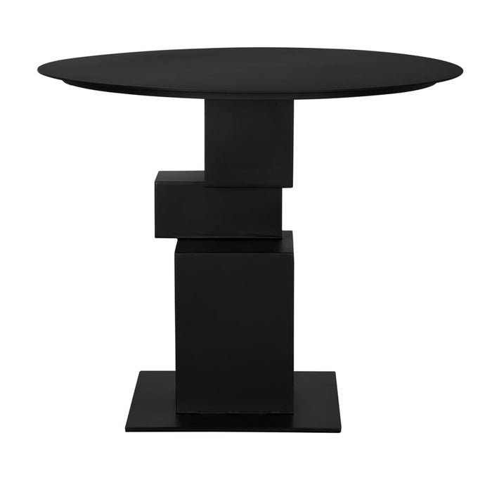 Noir Furniture - Nola Metal Table in Matte Black - GTAB5006MTB - GreatFurnitureDeal