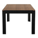 Noir Furniture - Alexei Dining Table in Dark Walnut and Matte Black - GTAB5012DW - GreatFurnitureDeal