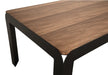 Noir Furniture - Alexei Dining Table in Dark Walnut and Matte Black - GTAB5012DW - GreatFurnitureDeal