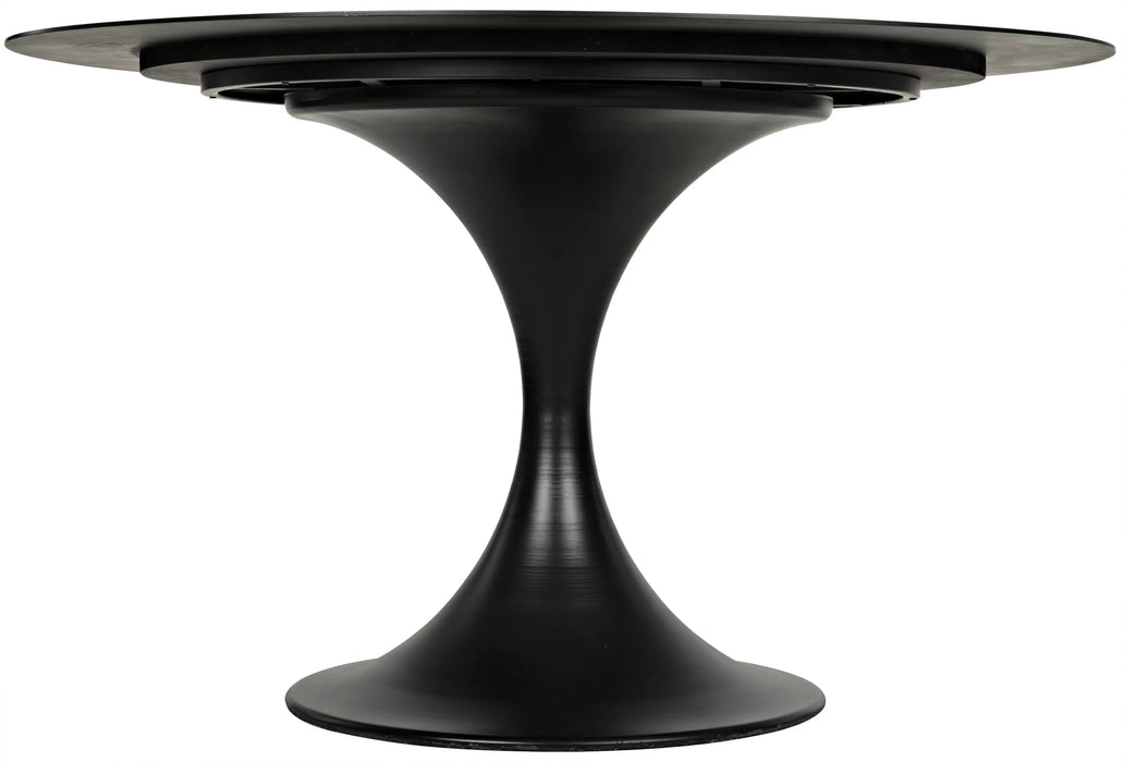 NOIR Furniture - Herno Dining Table, 48", Metal - GTAB542MTB - GreatFurnitureDeal